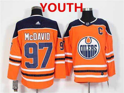 Youth Edmonton Oilers #97 Connor McDavid Orange Home Adidas Stitched NHL Jersey->nhl youth jerseys->NHL Jersey